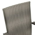 thumbnail image 5 of vidaXL Stackable Outdoor Chairs 6 pcs Grey Poly Rattan, 5 of 5