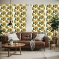 thumbnail image 2 of Ambesonne Sunflower Window Curtains, Graphic Harvest Yield, Each 28" W x 95" L, Earth Yellow Blue, 2 of 5
