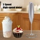 thumbnail image 3 of Espumador de leche eléctrico portátil, licuadora de café, mezclador de bebidas, mini batidor de huevos de mano, para crema Matcha, chocolate caliente, Plata Sunnimix Mezclador eléctrico, 3 of 7