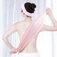 thumbnail image 3 of 4PC Shower Towel, Japanese Exfoliating Towel, Extra Long Exfoliating Washcloth for Men Women, Double-Sided Exfoliating Washcloth, Japanese Back Scrubber, Exfoliating Scrubber for Men & Women, 3 of 7