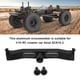 thumbnail image 5 of Soporte de marco cruzado de viga delantera Bewildely Axial SCX10 1/10 Plata, 5 of 6
