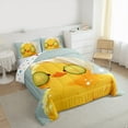 thumbnail image 3 of Manfei Cartoon Yellow Duck 3-Piece Full Size Comforter Sets for Teens Kids Children,Kawaii Bathing Animal Bedding Comforter Set,Cute Pets Lightweight Bedding Sets,Ultra Soft Home Decor, 3 of 8