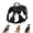 Black, variant on Multi-Function Dog Harness, No Pull Dog Vest Harness with Velcro Name Patch Panel, Thickened Control Handle, Lockable Buckle and Reflective Trims for Medium Large Dogs, Orange, M