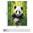 thumbnail image 2 of NIANHE Panda bear bamboo trees gras blanket, comfortable and soft, warm casual blanket, printed design, winter sofa dormitory home decoration, must-have travel product. Size is 50x60 inches., 2 of 9