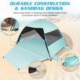 thumbnail image 3 of Carpa de playa LetsFunny anti-UV con piso extendido para 3-4 personas, 3 of 6