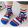 thumbnail image 3 of Cotton Crew Super Hero Socks for Girl Kids Toddler Fashion Cute Cartoon Animal Socks 5 Pack, 3 of 4