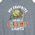 thumbnail image 3 of SpongeBob SquarePants - My Favorite Color Is Christmas Lights - Women's Racerback Tank Top, 3 of 6
