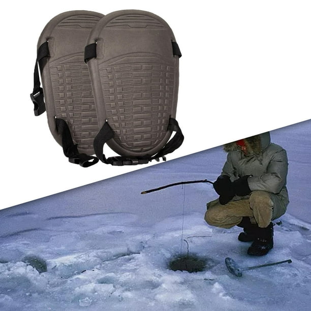 Ice Fishing Knee Pads EVA Foam Knee Sleeve Durable Collision Avoidance for  Men and Women Simple to Put on and Take Off Anti Slip Accessories Grey 