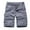 Gray, variant on Utoimkio Men's Cargo Shorts Casual Elastic Waist Hiking Shorts Summer Lightweight Outdoor Beach Shorts with Pockets