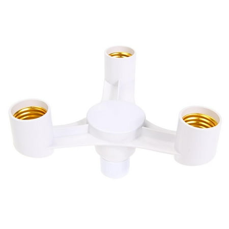 

Ltesdtraw 3 In 1 E27 To 3E27 Base Socket Splitter LED Light Lamp Bulb Adapter Holder