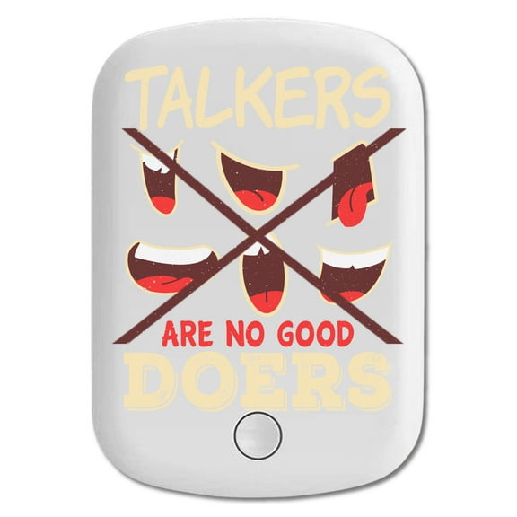 DistinctInk Magnetic Battery Pack, 5000 mAh Wireless Portable Charger with USB-C Cable, Compatible with MagSafe iPhone 14 / 13 / 12 Series - Talkers No Good Doers