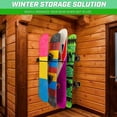 thumbnail image 6 of GoSports Wall Mounted Ski and Snowboard Storage Rack - Holds 8 Pairs of Skis or 4 Snowboards, 6 of 6