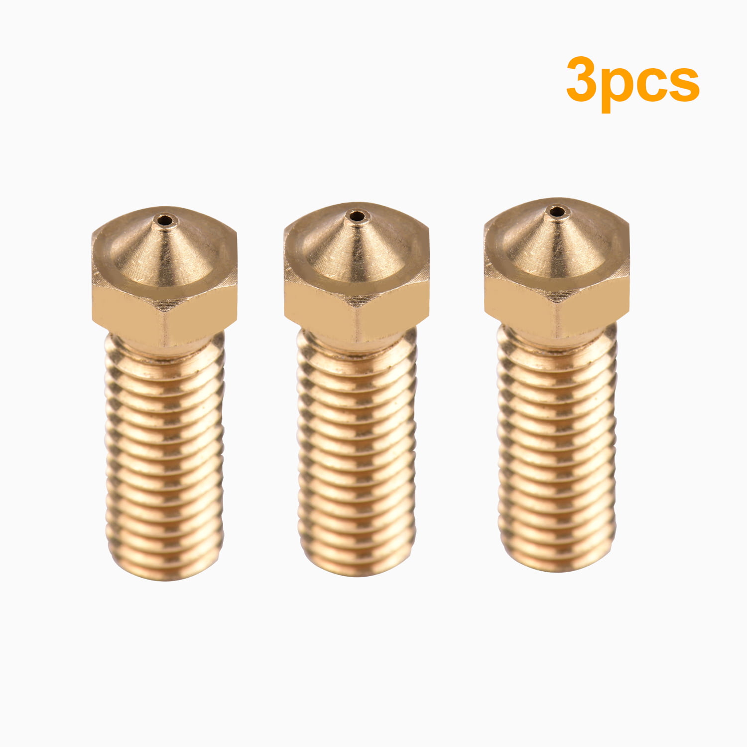Aibecy 3pcs 3D Printer Extruder Stainless Steel  Nozzle M6 Thread G4R3