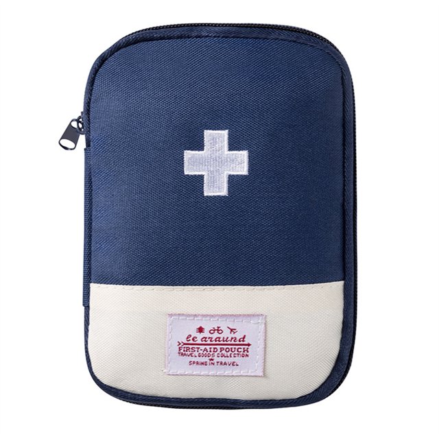 Sac de Premiers Soins, Pochette de Premiers Soins Vide, Mini Sac Médical Portable, Sac de Rangement Multifonction pour Médicaments d'Urgence pour Camping Randonnée Voyage Urgence en Plein Air