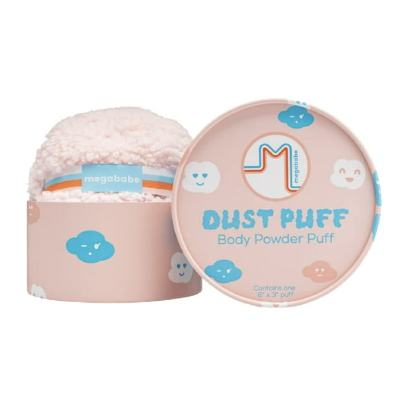 Megababe Body Powder Applicator - Dust Puff Oversize (6A x 3A) Powder Puff Powder Sold Separately