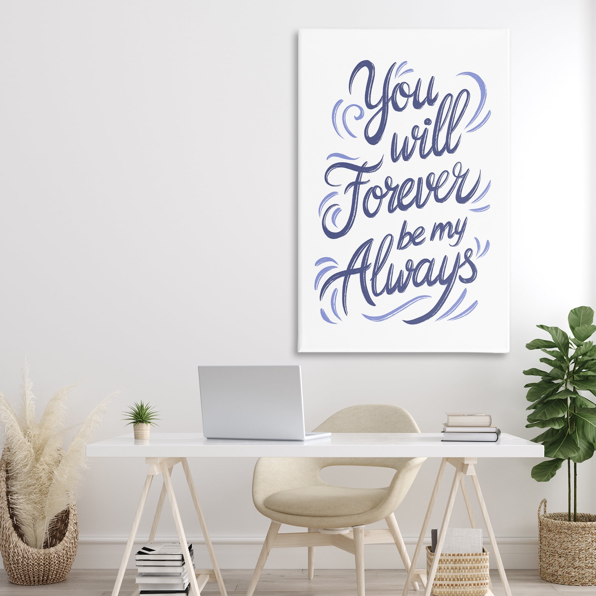 Stupell Industries Forever Be My Always Canvas Wall Art, design by Martina Pavlova