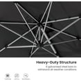 thumbnail image 6 of HOMPUS 9-12FT Cantilever Patio Umbrella 360°Rotation Rectangular Outdoor Umbrella, 6 of 7