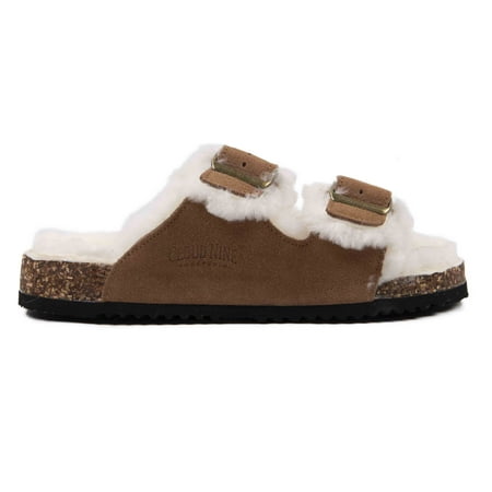 

Cloud Nine Women s Felicia Scuff Sandals Chestnut 8 M