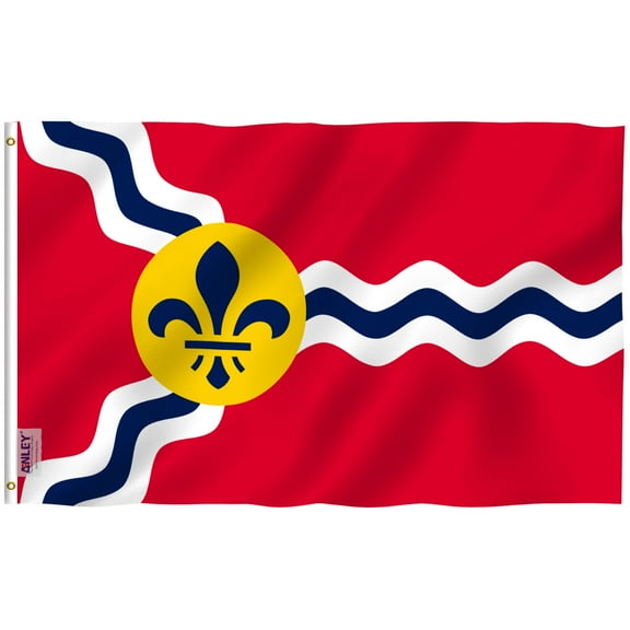 Anley Fly Breeze 3x5 Foot City of St Saint Louis Flag - Saint Louis Missouri Flags Polyester