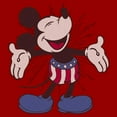 thumbnail image 2 of Men's Mickey & Friends Retro American Flag Shorts Graphic T-Shirt, 2 of 5