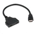 thumbnail image 1 of Convertidor divisor de 1 entrada a 2 salidas, convertidor de adaptador de Cable de puerto Fe 1080-p para juegos, accesorios de Cables de vídeo, 1 of 4