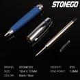 thumbnail image 5 of STONEGO PU Leather Ballpoint Pen - Anti-slip Retractable Rollerball Pen with Smooth Writing Experience, Elegant Design for Executive Signatures, Professional Office Use, and Luxurious Gifting, 5 of 6