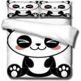 thumbnail image 3 of Printed Bed Bedding Set One Duvet Cover And Two Pillowcases Are Soft And Comfortable +x Cmpanda Animal 135*200 Cm, 3 of 5