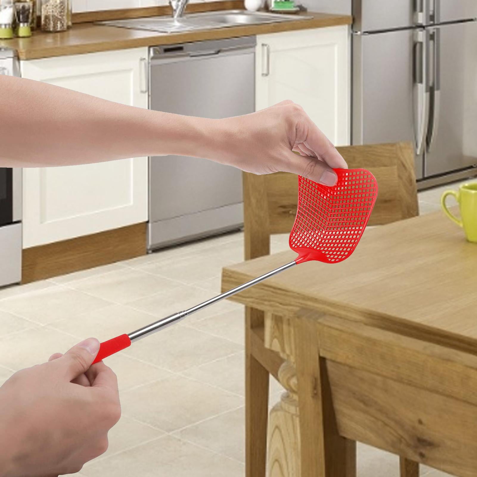 Younar Extendable Fly Swatter, Durable Telescopic Plastic Fly Swatter