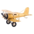 thumbnail image 4 of Metal Retro Airplane Model Props Vintage Biplane Decor for Home & Cafe, 4 of 7