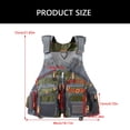 thumbnail image 3 of Aurgiarme Multi Pokcet Waistcoat Jackets Fly Fishing Vest Adjustable Trout Fishing Gears Multifunction Stream Fishing Accessories, 3 of 9
