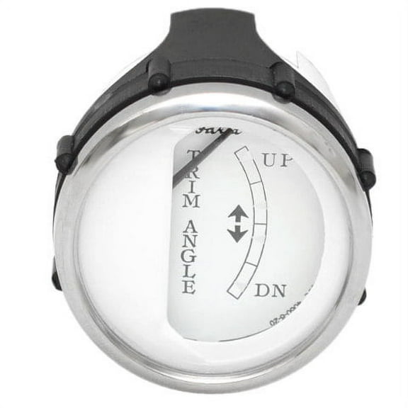 Faria Boat Trim Angle Gauge GP4418A | 2 Inch Silver White