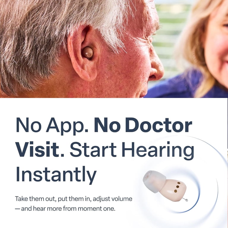 Free Shipping! Audien Hearing Atom One Rechargeable OTC In-the-Ear