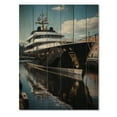 thumbnail image 3 of Designart "Port Dockside gracefulness II" Nautical & Beach Print on Natural Pine Wood, 3 of 5
