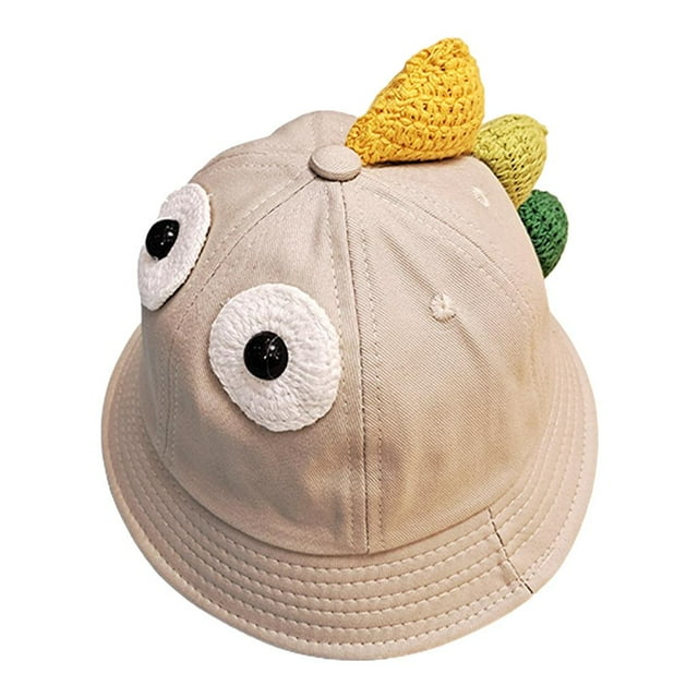 Sombrero de sol ajustable plegable Zulema para niñas Beige Gorra de sombrero de dibujos animados