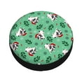thumbnail image 3 of Gaeub Christmas French Bulldog 14-17in Tire Cover, Spare Tire Cover, for Camper Caravan, Trailer, Car, Truck, SUV, Jeep - 17 inch, 3 of 9