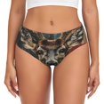 thumbnail image 1 of Balery American Flag Deer Art Ropa Interior de Algodón para Mujer con Dibujo – Braguitas Cómodas y Elásticas, Estilo Clásico-XX-Large, 1 of 6