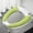 Green, variant on Hohaski Household Toilet Seat Cushion Adhesive Toilet Seat Cover Toilet Seat Cover Christmas Decor