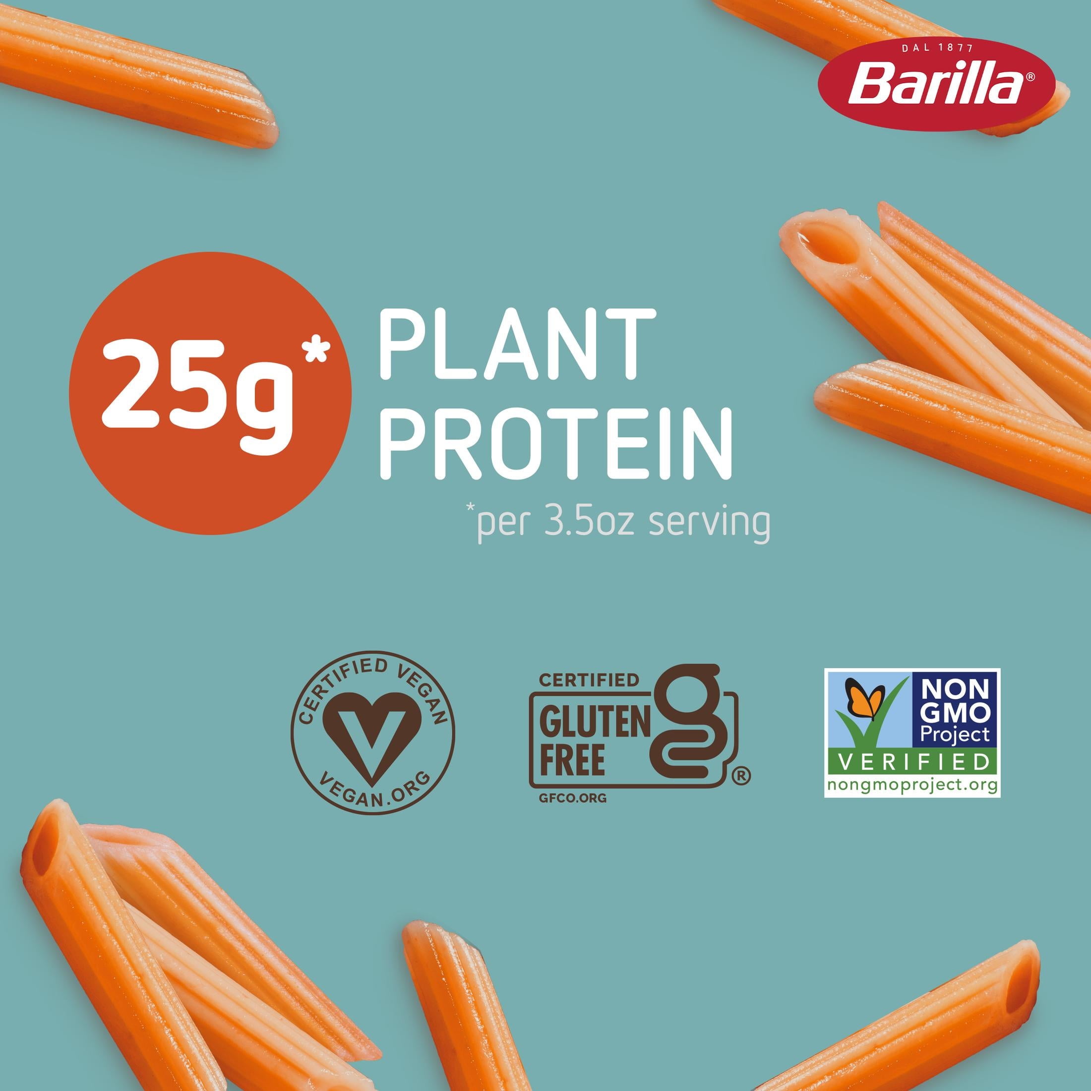 (5 pack) Barilla Gluten Free Red Lentil Penne Pasta, 8.8 oz