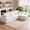 Beige, variant on Corner Chaise Sofa, Modern L-Shaped Couch with High Backrest and Slub Chenille Fabric, Space-Saving No-Assembly Sofa for Living Room Apartment, Dark Green