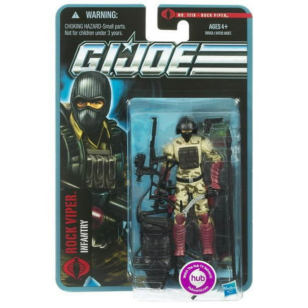 Gi Joe Pursuit Of Cobra Rock Viper 3 75 Action Figure Walmart