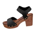 thumbnail image 2 of QNANSPI Women's Wedge Heel Shoes, Summer Casual Footwear for Women, Women Peep Toe Casual Fashion High Heel Slide Footwear For Summer Shoes, 2 of 5
