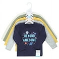 thumbnail image 2 of Hudson Baby Infant and Toddler Boy Long Sleeve T-Shirts, Beyond Awesome, 4 Toddler, 2 of 7