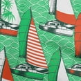 thumbnail image 1 of oneOone Georgette Viscose Green Fabric Nautical Dress Material Fabric Print Fabric By The Yard 42 Inch Wide, 1 of 6