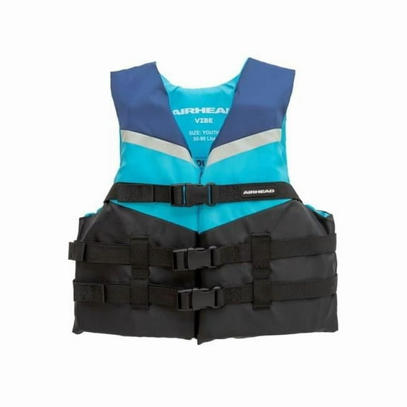 3005306ABL Vibe 3-Buckle Life Vest,Blue & Black - 2XL