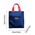 thumbnail image 3 of WIZUTIZ Contrast Color Built-in Cup Portable Lunch Box Student Work Portable Lunch Bag Remedial File Bag Mommy Household Items for New Home Elaborately Made, 3 of 5