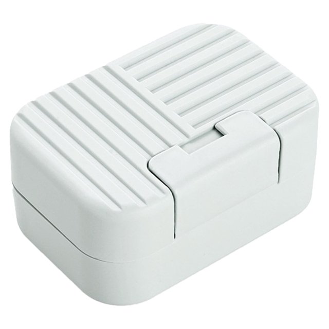 ¡Oferta! Jabonera portátil de viaje Fdelink, jabonera de plástico con esponja para baño, exteriores, senderismo, camping, gimnasio. 1 jabonera.