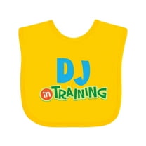 Inktastic DJ in Training Boys or Girls Baby Bib