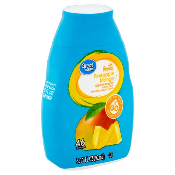 Great Value Tropical Pineapple Mango Drink Enhancer 3 11 Fl Oz Walmart Com Great Value Tropical Pineapple Mango Drink Enhancer 3 11 Fl Oz Walmart Com