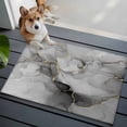thumbnail image 4 of Grey Ombre Marble Area Rugs 2x3 for Living Room, Gray Marble Crack Abstract Modern Non Slip Washable Rug Runner, Low Pile Indoor Floor Carpet Mat Bathroom Rugs for Bedroom, Kids Room, 4 of 9