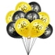 thumbnail image 1 of KAKOWELY 20 globos digitales de látex de 40 piezas, globos creativos, decoración del hogar, suministros para fiestas de cumpleaños, decoración para fiestas de cumpleaños y reuniones (dorado, negro), 1 of 5